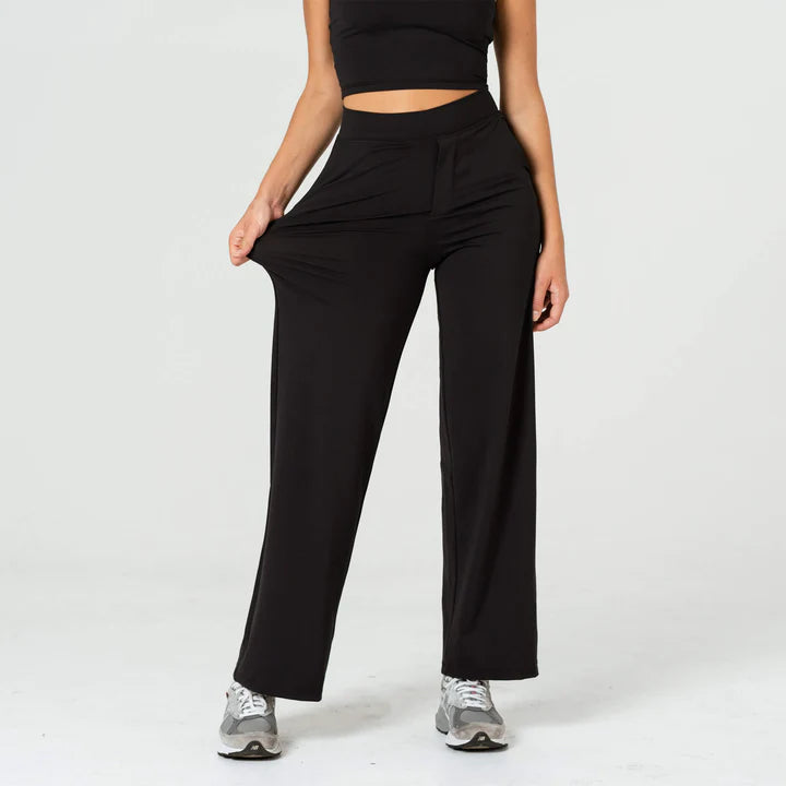 Relaxed Straight Pant Black