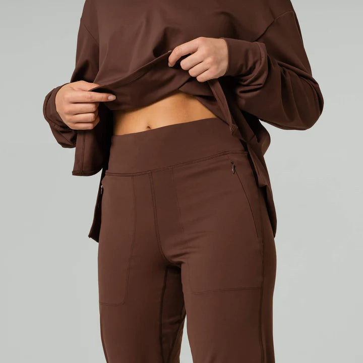 Straight Leg Jogger Brown